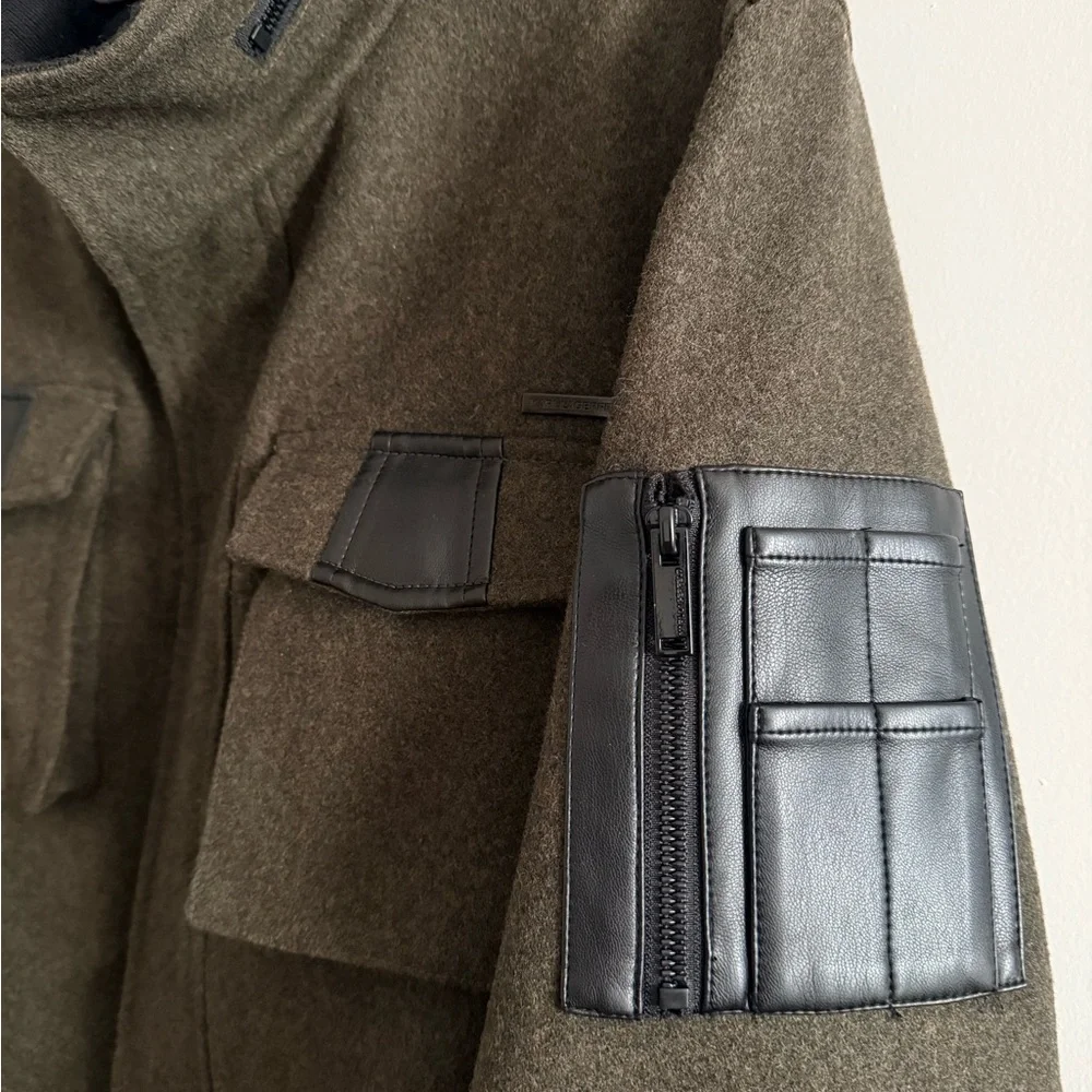 Karl Lagerfeld Dark Green Military Jacket
